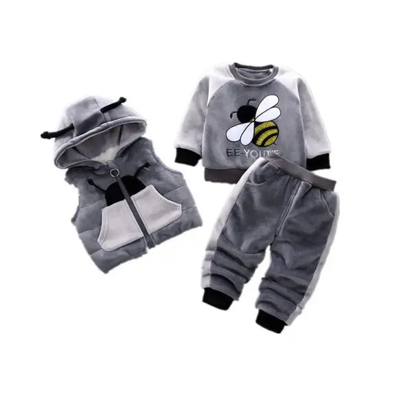 CozyTide Fleece Baby Boy Sweater Suit Ultra Soft and Plush - LauBelle