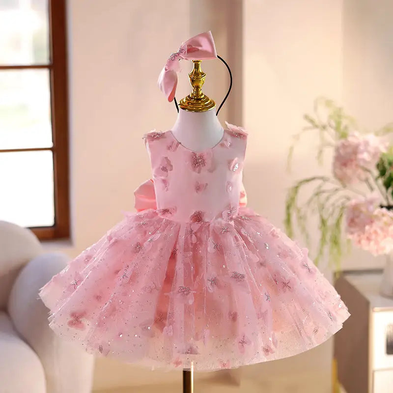 Little Princess Lace and Tulle Dress for Special Occasions - LauBelle Brand