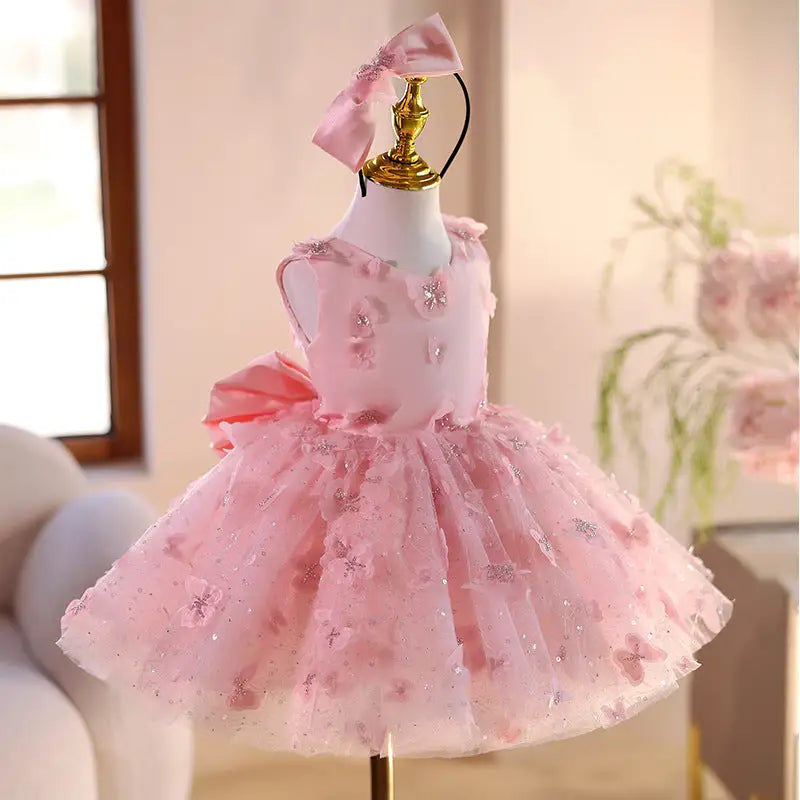 Little Princess Lace and Tulle Dress for Special Occasions - LauBelle Brand