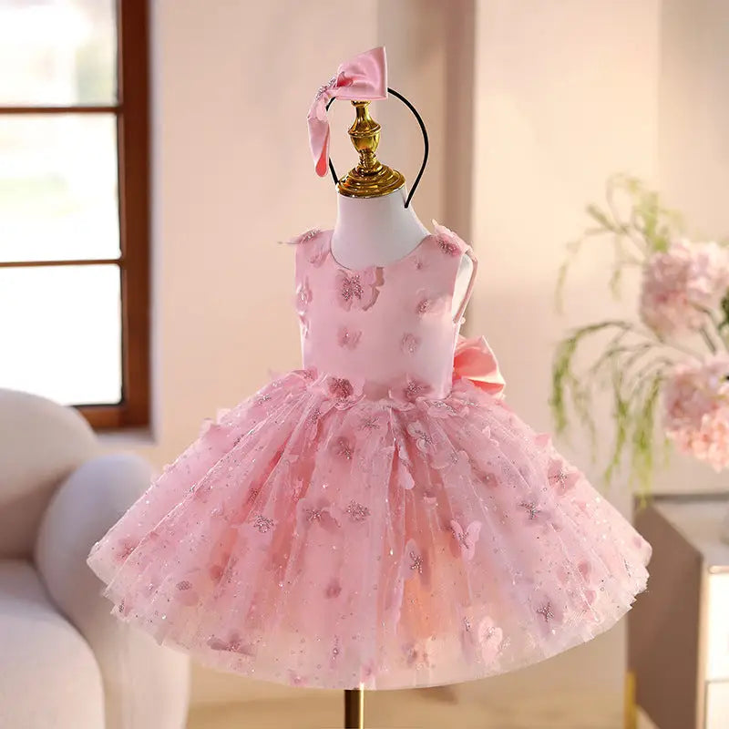 Little Princess Lace and Tulle Dress for Special Occasions - LauBelle Brand