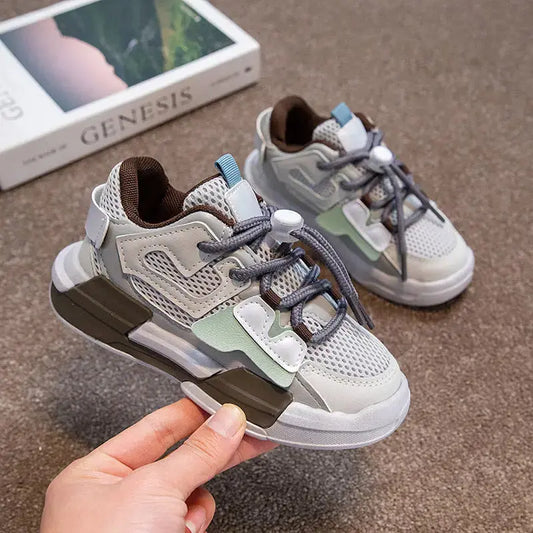 BreezyStride Girls Mesh Sneakers with Breathable Comfort - LauBelle Brand