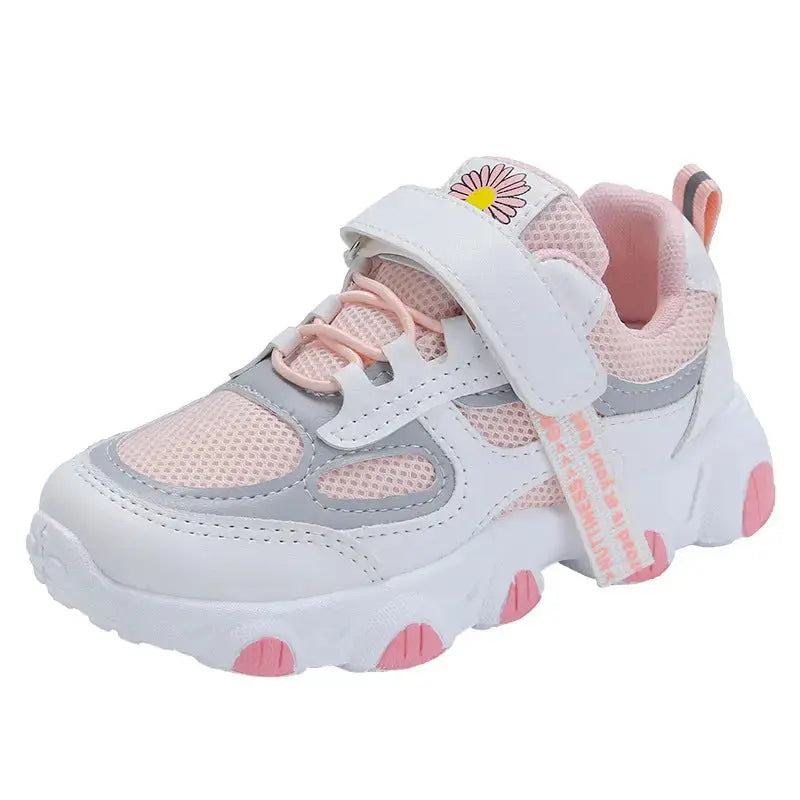 BreezyStride Girls Mesh Sneakers with Breathable Comfort - LauBelle Brand