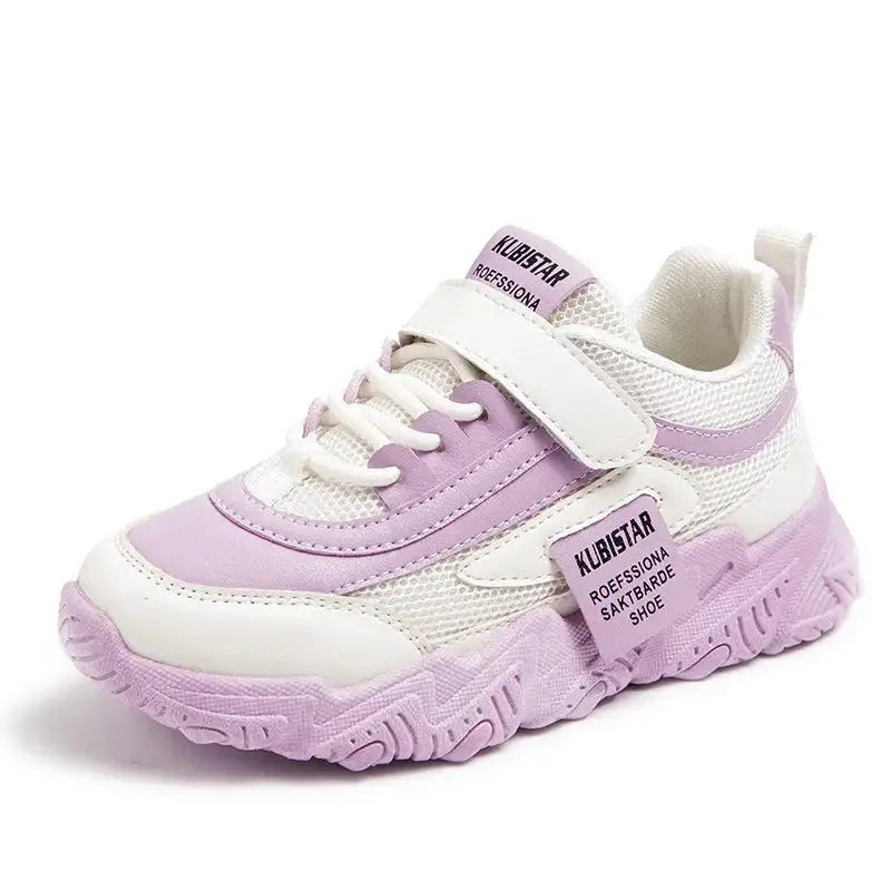 BreezyStride Girls Mesh Sneakers with Breathable Comfort - LauBelle Brand