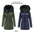 FlipFur Luxe Quilted Parka with Detachable Faux Fur Collar - LauBelle Brand