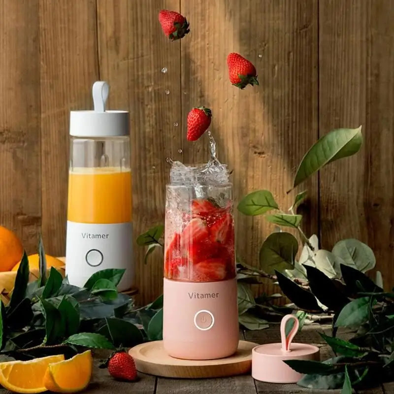 Portable Blender and Juicer Bottle with High-Speed Motor - LauBelle Brand