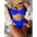 EuroSplash Solid Split Bikini Vibrant Modern Swimwear - LauBelle Brand