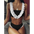 RuffleWave Womens Two-Piece Solid Swimsuit with Elegant Ruffle Design - LauBelle