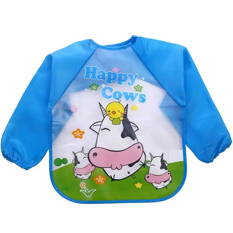 Rainy Day Kids Waterproof Art Apron for Painting and Crafts - LauBelle