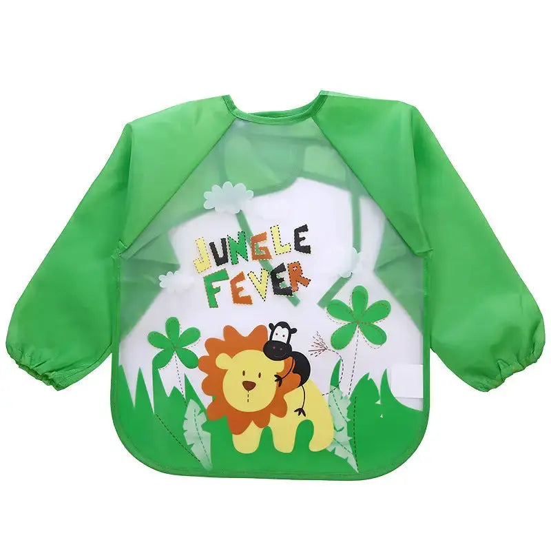 Rainy Day Kids Waterproof Art Apron for Painting and Crafts - LauBelle