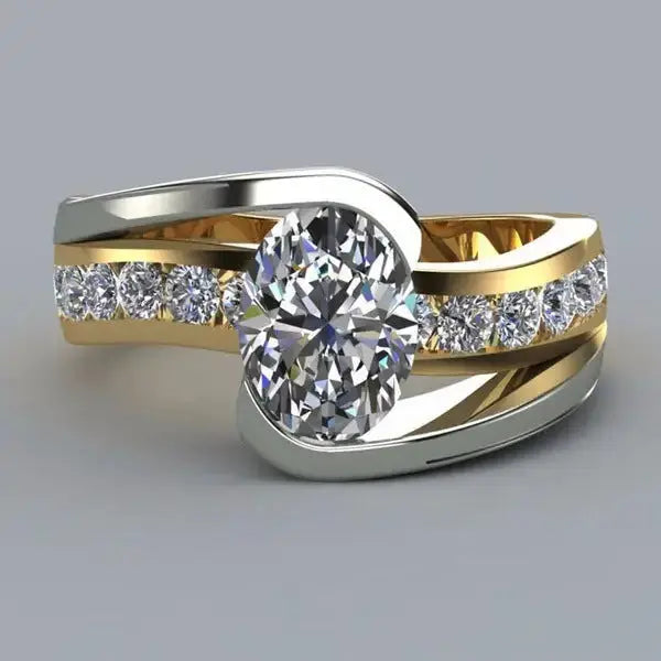 Duotone Inlaid Goose Egg Ring - LauBelle Brand