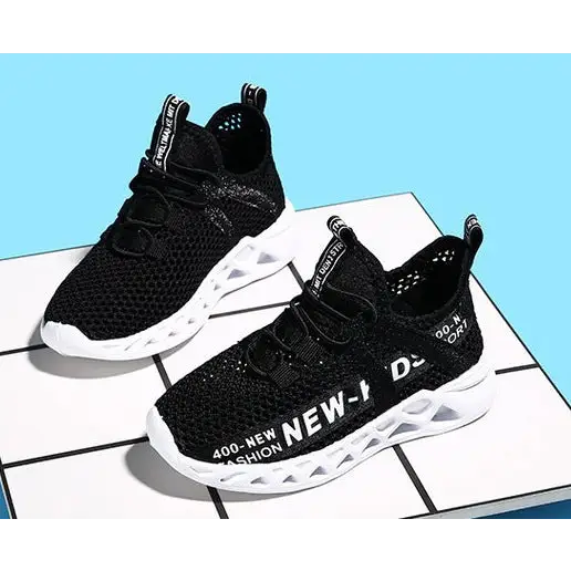 BreezyStep Mesh Kids Sneakers Lightweight Breathable Footwear - LauBelle