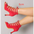ChicStep Black Red Soft Sole Modern Dance Heels - LauBelle Brand