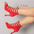 ChicStep Black Red Soft Sole Modern Dance Heels - LauBelle Brand