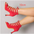 ChicStep Black Red Soft Sole Modern Dance Heels - LauBelle Brand