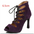ChicStep Black Red Soft Sole Modern Dance Heels - LauBelle Brand