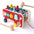 Animal Montessori Wooden Bus and Pounding Bench Educational Toy - LauBelle