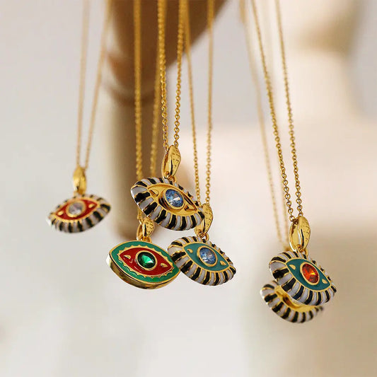 Prismatic Gem Clavicle Charm Necklace - LauBelle Brand