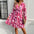BlossomVibe V-Neck Long-Sleeve Elegant Versatile Dress - LauBelle Brand