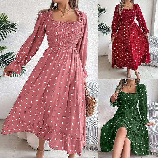 DotSwing Polka Dot Dress for Women - LauBelle Brand