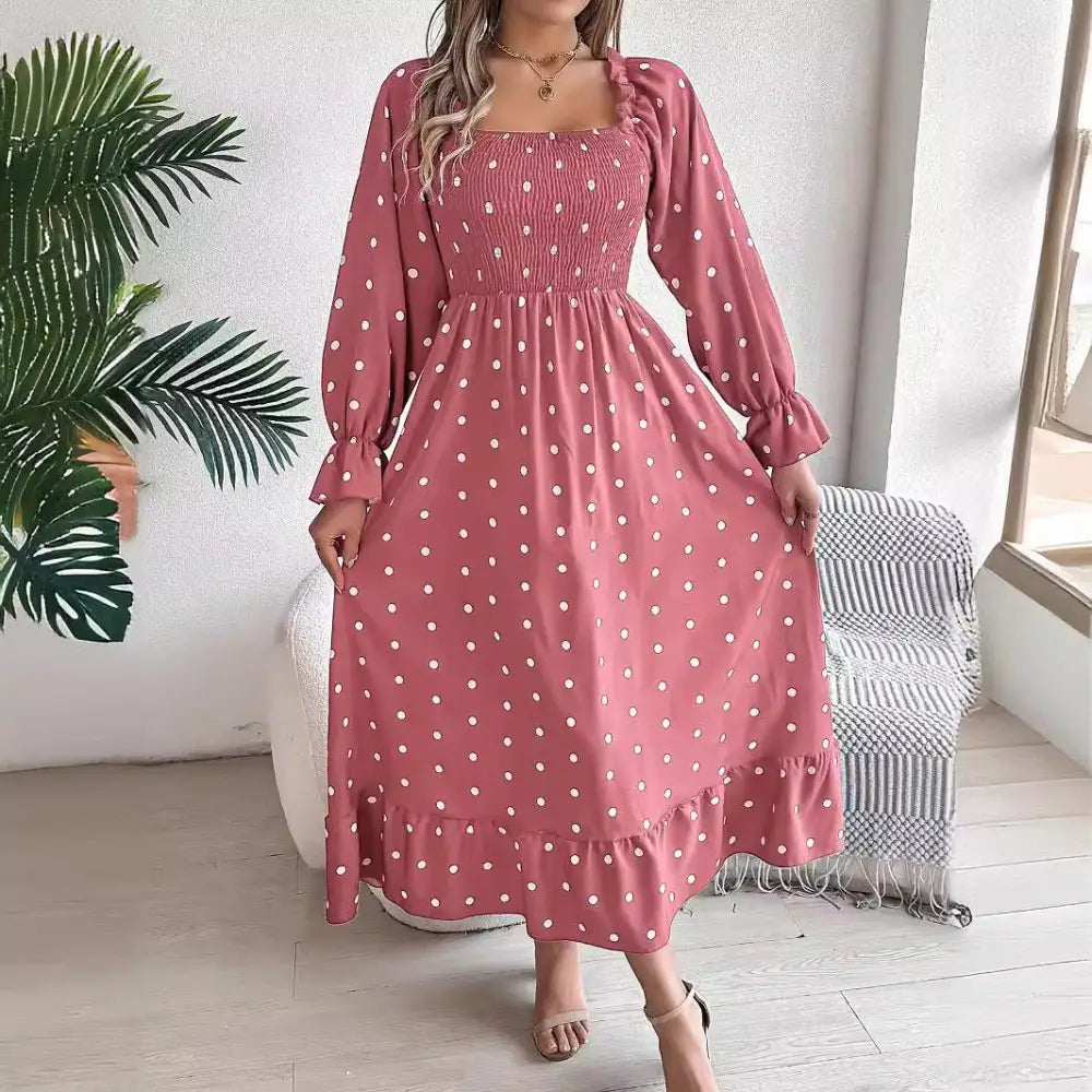 DotSwing Polka Dot Dress for Women - LauBelle Brand