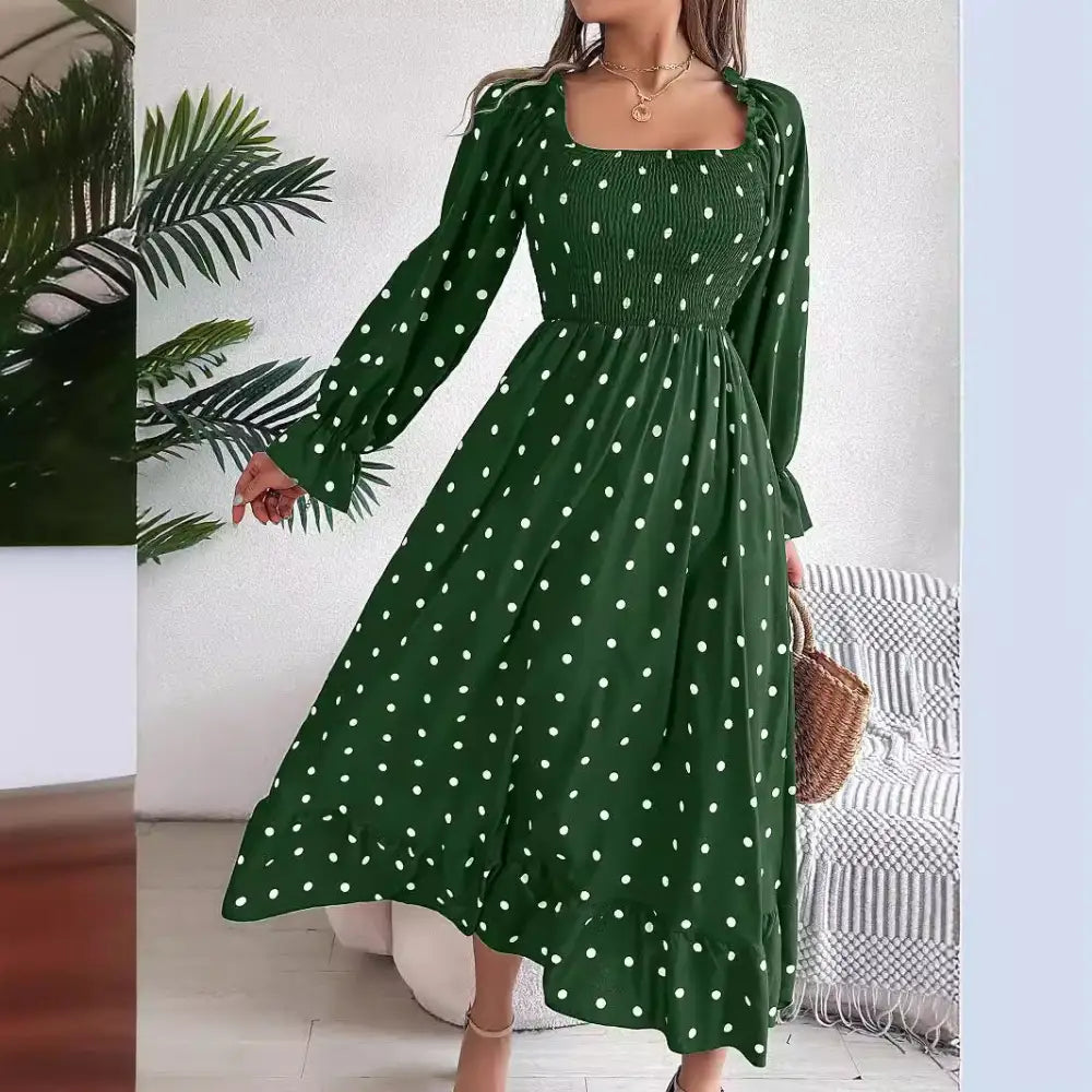 DotSwing Polka Dot Dress for Women - LauBelle Brand