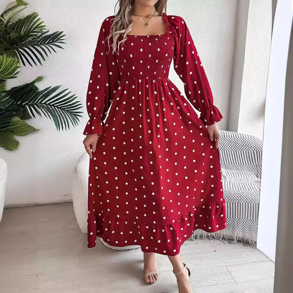 DotSwing Polka Dot Dress for Women - LauBelle Brand