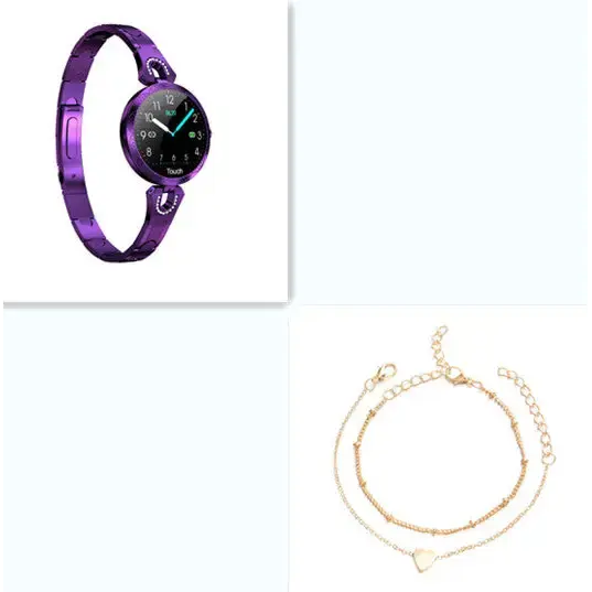 HydroPulse TrackFit Rose Gold Swim-Proof Smartwatch with Heart Monitor - LauBelle Brand