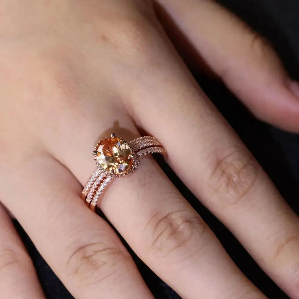 Elegance Womens Round Diamond Personality Ring - LauBelle