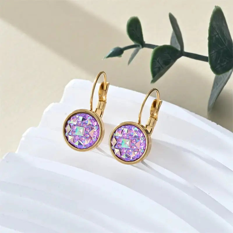 Colorful Steel Earrings for a Vibrant Look - LauBelle Brand