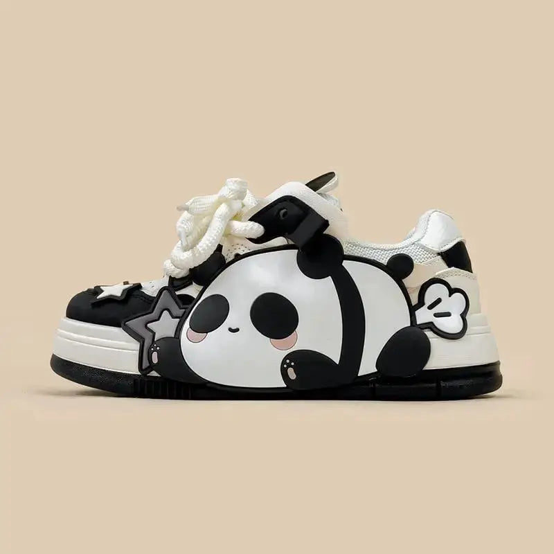 Panda Pals Sport Shoes Lightweight Breathable Athletic Footwear - LauBelle