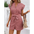 Pinstripe Breezy Commute Short Sleeve Jumpsuit - LauBelle