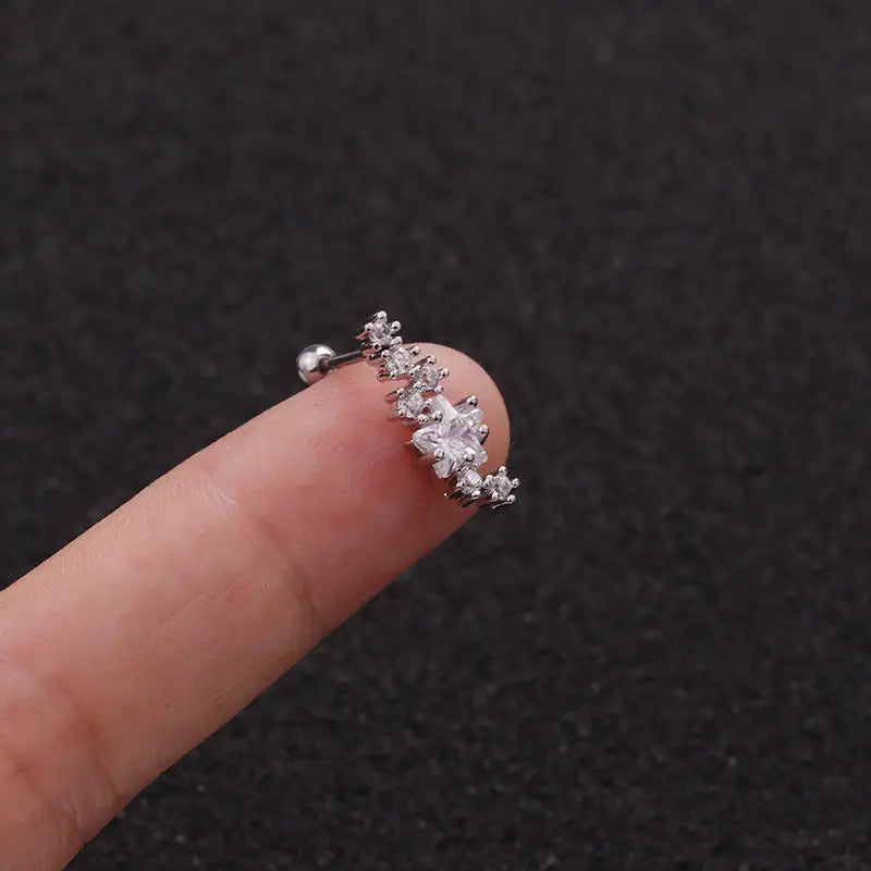 TwistLeaf Stainless Steel Elegant Ear Studs - LauBelle Brand