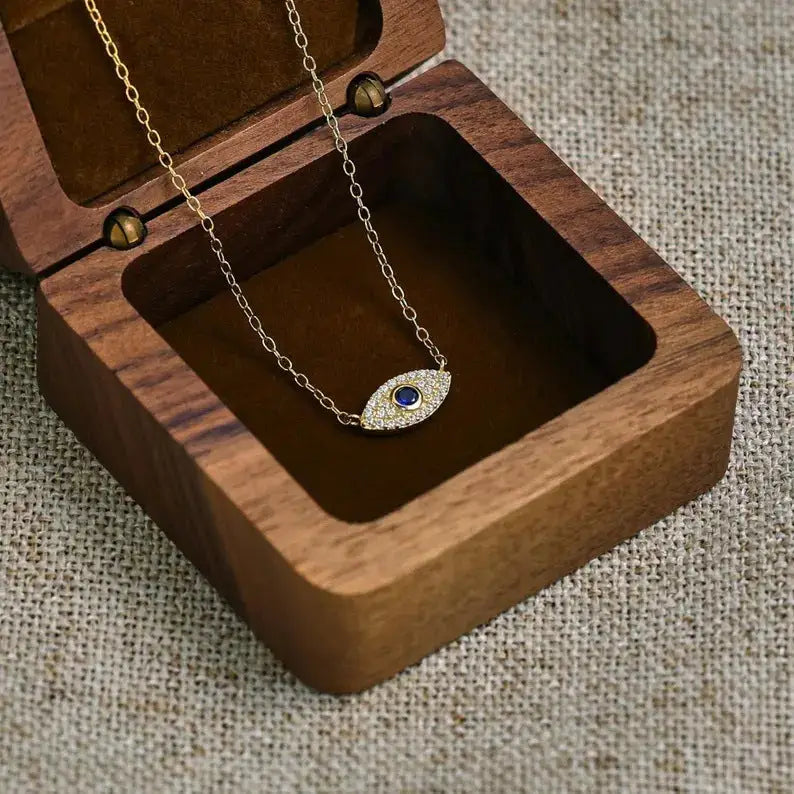 Divine Eye Necklace with Crystal Embellishments - LauBelle