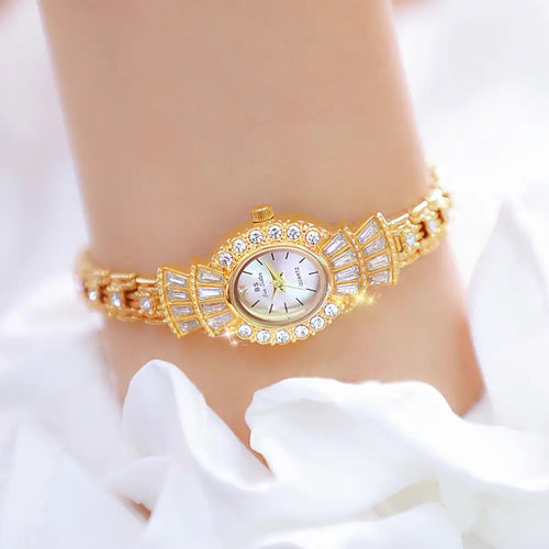 Vintage Chic Ladies Watch with Roman Numerals and Intricate Detailing - LauBelle