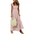 Sunny Plaid Ruffle A-Line Dress for Beach Chic Occasions - LauBelle Brand