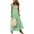 Sunny Plaid Ruffle A-Line Dress for Beach Chic Occasions - LauBelle Brand