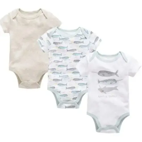 Cotton Cuddle 3 Piece Baby Onesie Set Ultra Soft Breathable Cotton - LauBelle