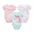 Cotton Cuddle 3 Piece Baby Onesie Set Ultra Soft Breathable Cotton - LauBelle