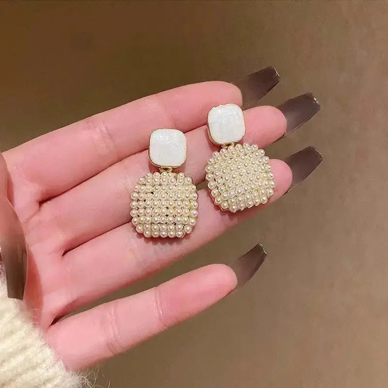 LustreLite High Grade Pearl Earrings with Classic Allure - LauBelle