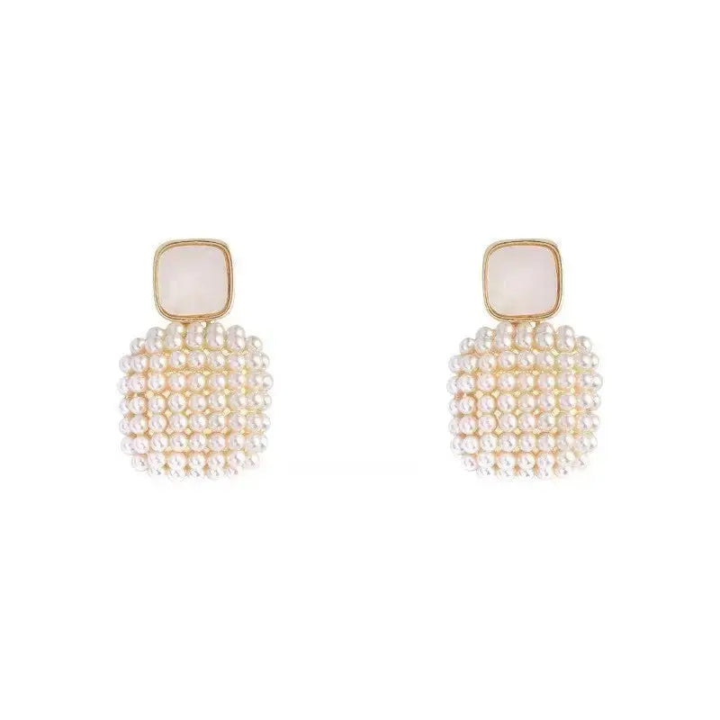 LustreLite High Grade Pearl Earrings with Classic Allure - LauBelle