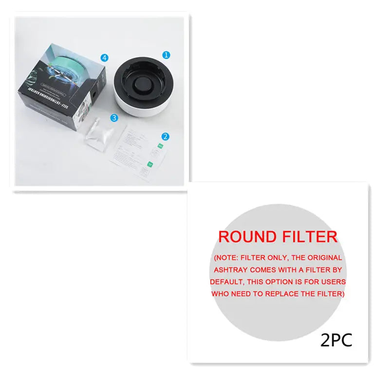 SmokeAway Air Purifier Ashtray with Advanced Smoke Filtration - LauBelle