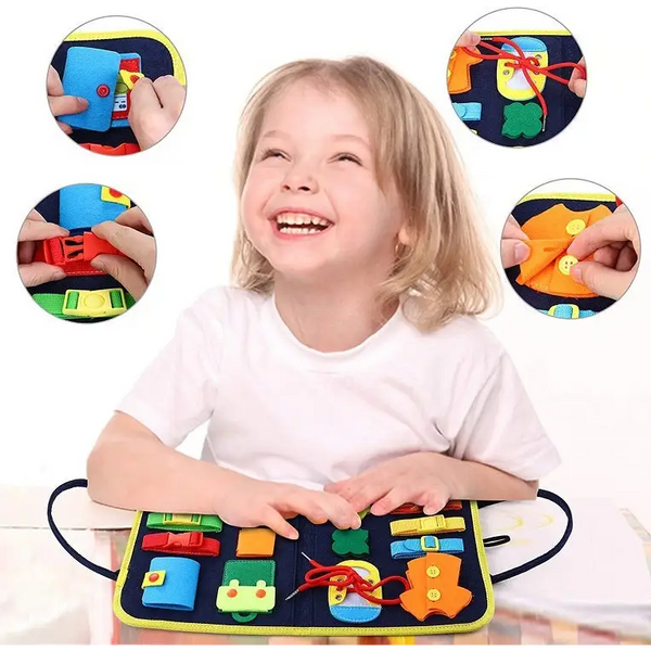 Felt Activity Board for Toddlers Development and Motor Skills - LauBelle