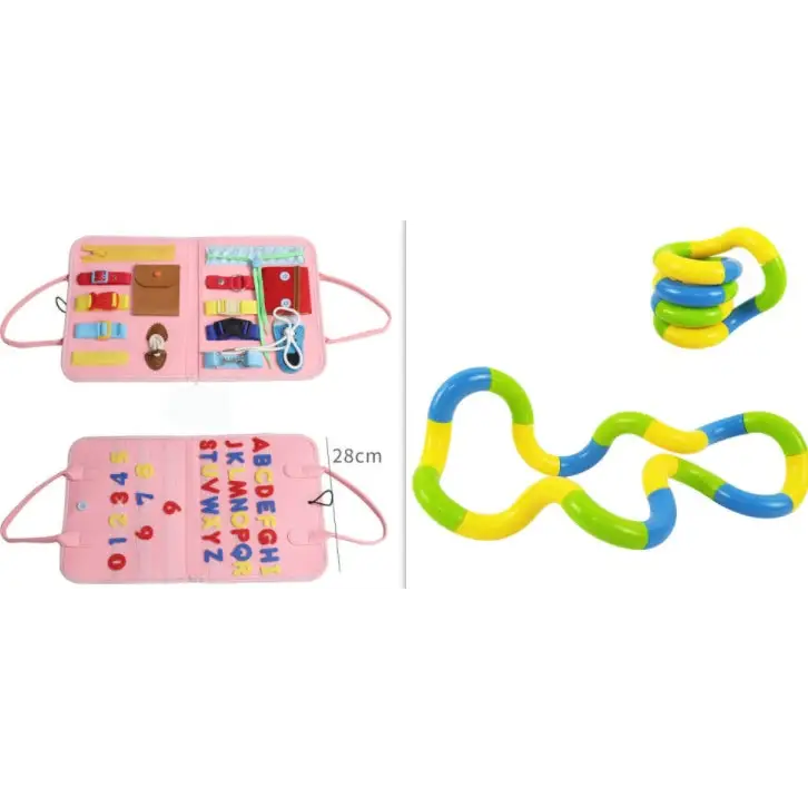 Felt Activity Board for Toddlers Development and Motor Skills - LauBelle Brand