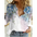 Black and White Cat Print Button-Down Shirt - LauBelle Brand