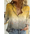 Black and White Cat Print Button-Down Shirt - LauBelle Brand