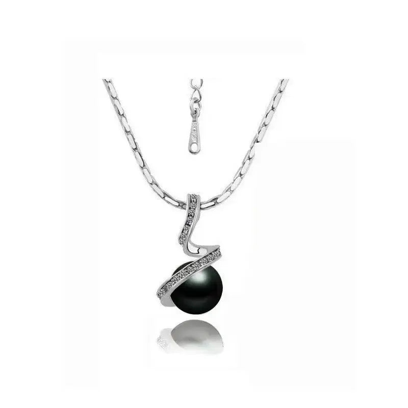 Serpent Swirl Pearl Necklace with Handpicked Freshwater Pearls - LauBelle