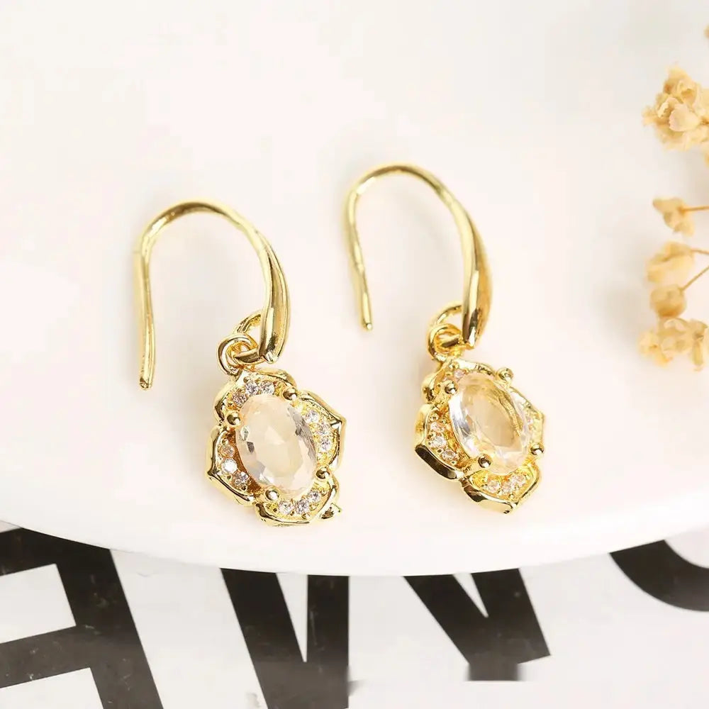 SparkleTriad Jewelry Set with Crystal Zircon Stones - LauBelle Brand