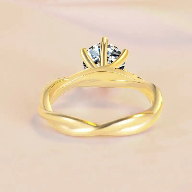 GlitzKarat Moissanite S925 Silver Ring with Exquisite Gemstone - LauBelle
