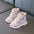 Strawberry Charm Girls Martin Boots with Vibrant Pattern - LauBelle
