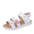 Flower Princess Roman Sandals with Delicate Floral Accents - LauBelle Brand